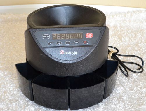 Cassida C100 Electronic Coin Counter &amp; Sorter Commercial Counts 1c 5c 10c 25c