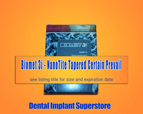 Biomet 3i Dental NanoTite Tapered Certain Prevail - 4/3x10mm - 2017 - 03