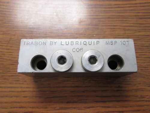 Lubriquip trabon modular divider valve, msp-10t for sale