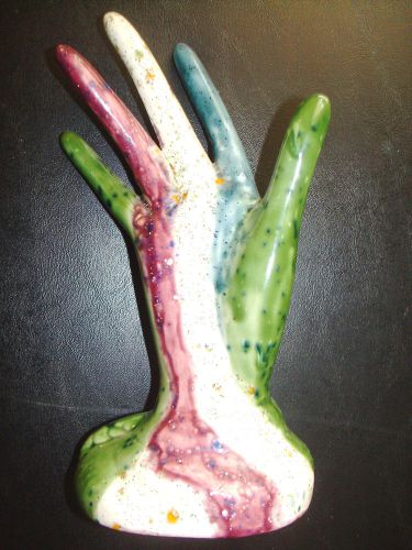 Beautiful Ceramic Hand Jewelry Ring  Display