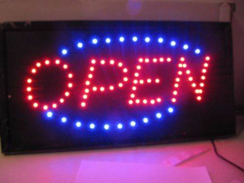 New Bright Animated Motion Running Neon LED Business Store Shop Open Sign Chain
