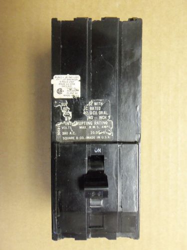 Square D Q1 3  pole 80 amp 240v Q1380 Circuit Breaker FLAWED