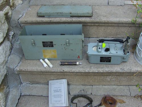Chatham Radiation Detector/Geiger Counter IM-141/PDR-27J W/Probe + more