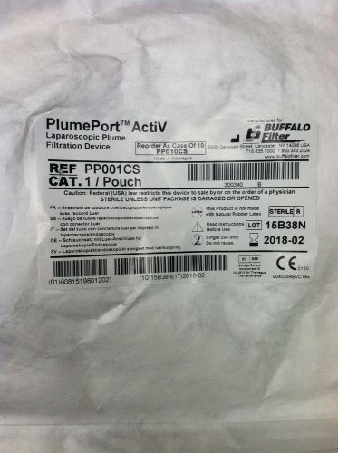 (9) Buffalo Filter PlumePort ActiV PP001CS  Filtration Device 2018-02