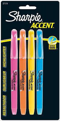 Sanford corp 4-pack pocket accent highlighters for sale
