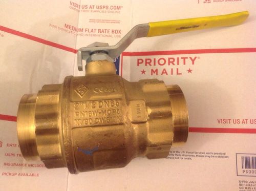 Fwn 2.5&#034; 2 1/2&#034; brass sweat ball valve dn65 pn16w-mop5 600 wog 150 wsp (lot h11) for sale