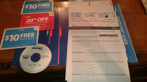 Stamps.com Welcome Kit - Software, Postage, Netstamps Labels, Shipping Labels