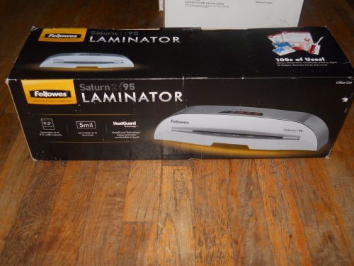 Fellowes saturn 2 95 9.5 laminator thermal &amp; cold laminator w/ starter kit for sale