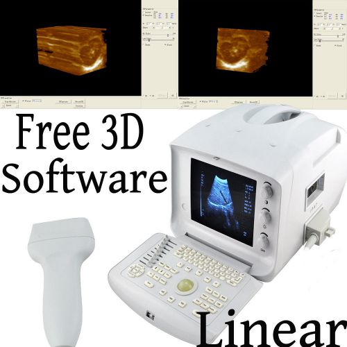 3d digital ultrasonic ultrasound scanner+linear probe usb 2 probe connector port for sale