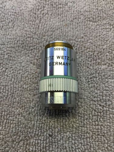 Leitz Wetzlar Microscope Objective Lens PL 16X / 0.30 ?/- 569184
