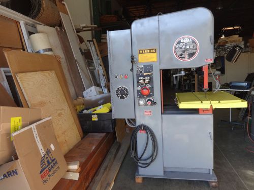 DoALL 20&#034; VERTICAL BAND SAW CONTOUR MACHINE, AUTOMATIC TABLE FEED + BLADE WELDER