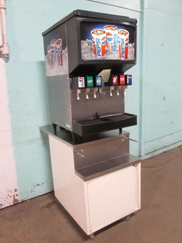 &#034;cornelius 2230akg&#034;  h.d commercial lighted 6 heads soda dispenser w/cabinet for sale