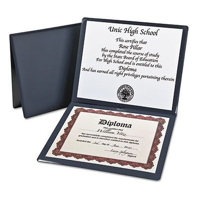 Diploma Cover, 12 1/2 x 10 1/2, Navy, Sold as 1 Each
