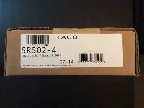 Taco sr502-4 switching relay, 2 zone - free shipping! for sale