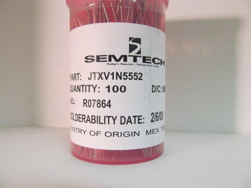 1N5552 JTXV JAN Semtech 600 Volt 5 Amp Glass Passivated Rectifier
