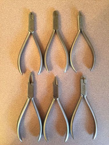 Orthopli Corp 060, 064, 060-S, 034-X, 083, 065 Set of 6 ORTHO PLIERS