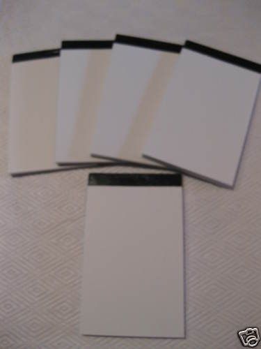 Lot of 5 pocket jotter notepads- 3 &#034; x 5 &#034; refills-fit fisher nitenote for sale