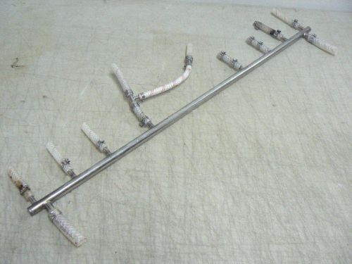 8-channel food grade stainless steel manifold, 2 inlet, gas beverage co2 tubing for sale