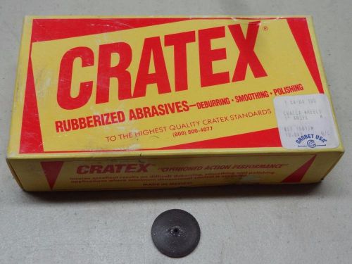 Grobet USA Cratex Rubberized Abrasive Wheels, 1&#034; Knife Size, Med, 100 ct - 0673