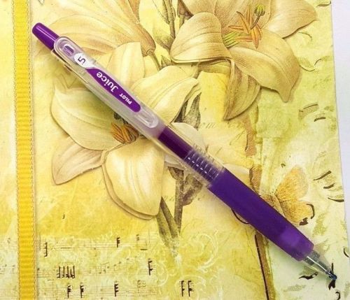 2pcs Pilot Juice Gel Ink Ball Point Pen 0.38 Retractable,GRAPE