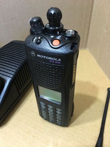 Motorola xts3000 iii p25 digital 800mhz radio w/ programming security police for sale