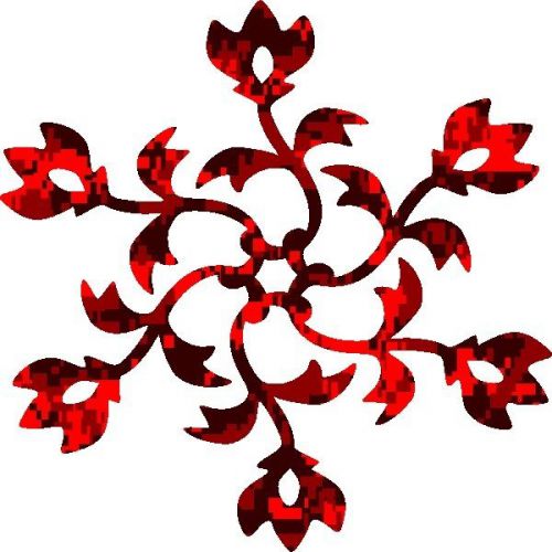 30 Custom Red Camo Floral Design Personalized Address Labels