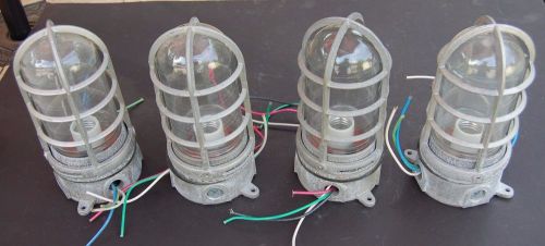 Lot of 4 Stonco V13 Explosion Proof Industrial Light Fixtures