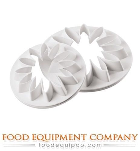 Paderno 47619-02 Dough Cutters flower shape set of (2) plastic   - Case of 2