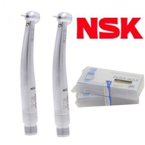 2pc nsk pana max dental e-generator led 3 way high speed handpiece 2h+good ship for sale