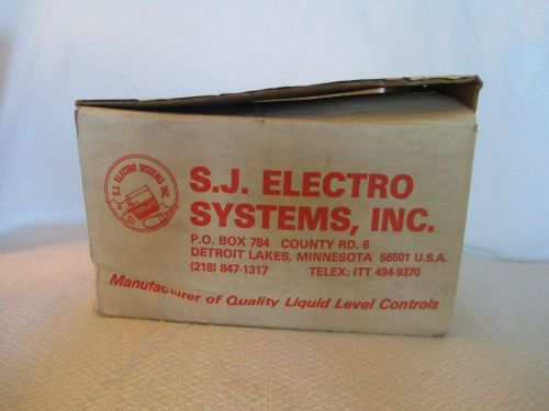 S.j. electro systems model 101lw low level float tank alarm system nib for sale