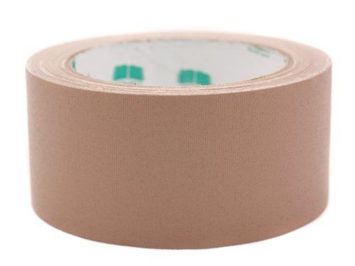 2&#034; Tan Colored Premium-Cloth Book Binding Repair Tape | 15 Yard Roll (BookGuard