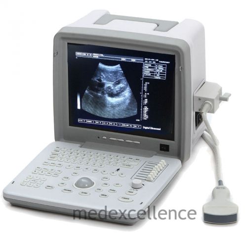 3D Full Digital Portable Ultrasound Scanner machine with convex probe vet use