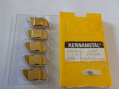 5 KENNAMETAL CARBIDE GROOVING INSERTS NRP4094L KC850 STK 2589