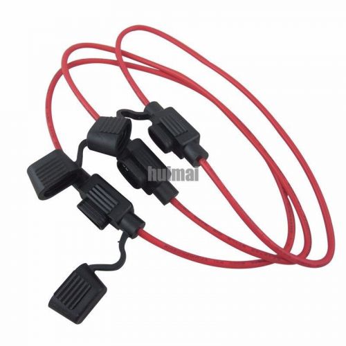 3pcs Inline 16 AWG Blade ATM Mini Fuse Holder for Car Boat Truck with 30cm cable