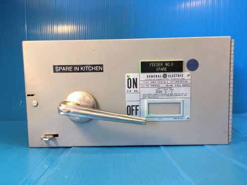GE QMR363 100Amp 3pole 600Volt Panel Board Switch W Hardware