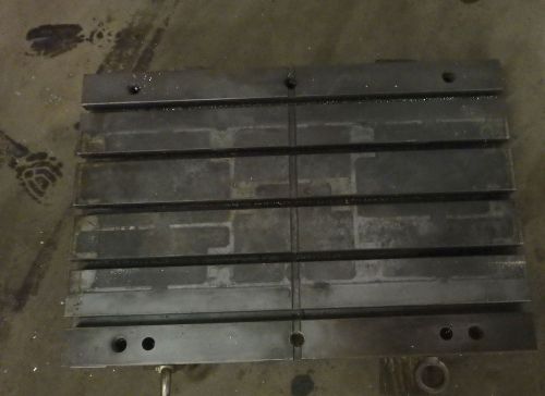 31.5&#034; x 21.5&#034; x 3&#034;  Steel Weld T-Slotted Table Cast iron Layout Plate Jig_5 Slot