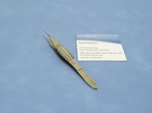 V Mueller OP3308-001 Castroviejo Corneal Suturing Forceps, 0.12mm teeth