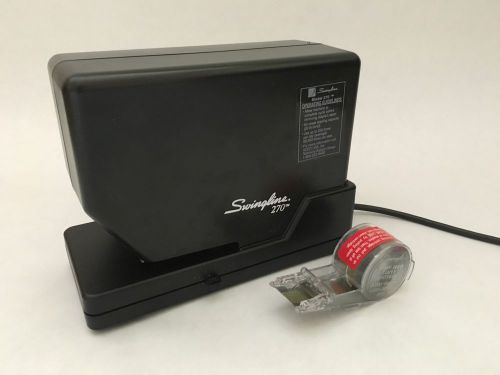 Swingline Electric Electronic Stapler Model 270 Black Vintage with Extra Staples