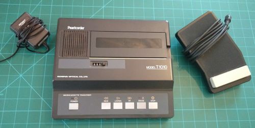 Olympus Pearlcorder T1010 Microcassette Dictation Transcriber w/ Foot Pedal