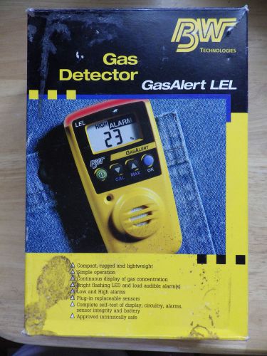 ~bw technologies~gasalert lel~gas detector~ for sale