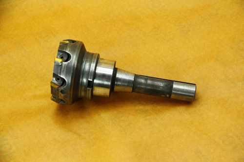 MITSUBISHI 3&#034; INDEXABLE FACE MILL W/ R8 SHANK HOLDER