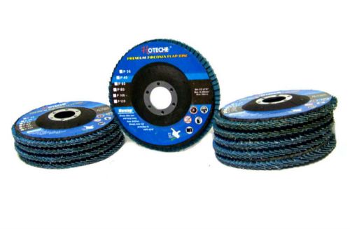 100pc 4-1/2&#034; x 7/8&#034; 120 grit premium zirconia flap disc sanding grinding wheel for sale