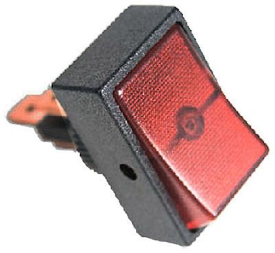 Infinite innovations inc 1/2&#034; red rocker switch for sale