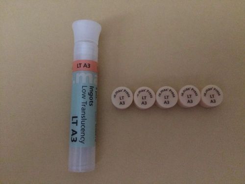 Ivoclar Vivadent e.Max Press LT A3 Low Translucency QTY 5 Ingots