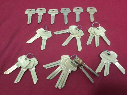 Sargent Original LD, LG, LK, LL &amp; LN Keyway Key Blanks, Set of 27 - Locksmith