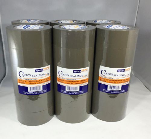 36 Rolls Brown Sealing Tape Carton Packing Box Tape 1.89&#034;x110Y 14412-36