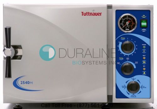 Tuttnauer 2540M Manual Autoclave Steam Sterilizer Brand New w/1 Year Warranty!