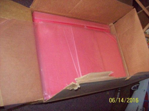 10&#034; x 17&#034; Anti-Static 2 Mil Pink Poly Bags Lot of 100 Electronic Components