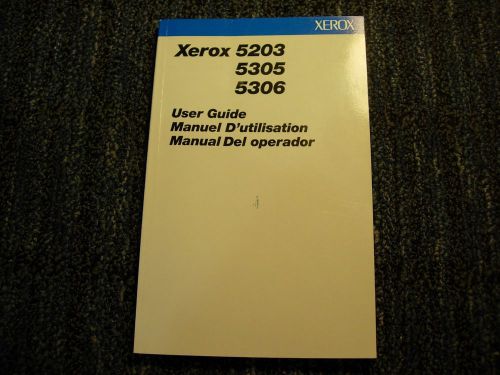 Xerox 5203 5305 5306 Personal Copier Original Manual