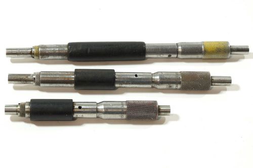 Brown and sharpe no 270 3 pc  5-6&#034; 7-8&#034;, 8-9&#034; inside micrometer set. .001 grad for sale